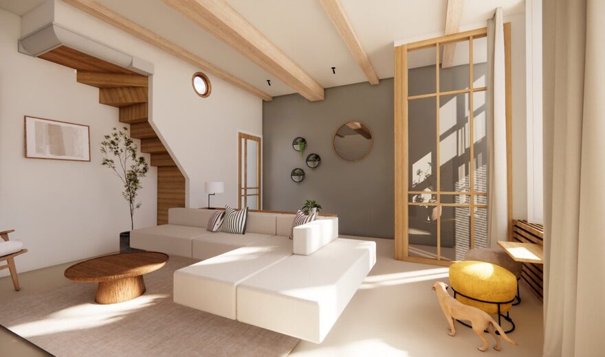 Voorbeeld blank hout